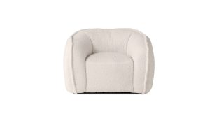 Duffy Swivel Chair  Teddy Cream