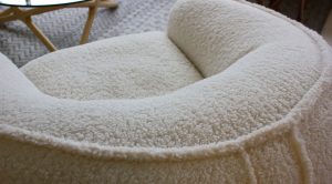 Duffy Swivel Chair  Teddy Cream