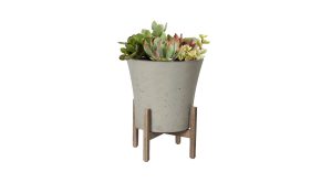 Patio Tapered Large Standing Pot – Cement Grey