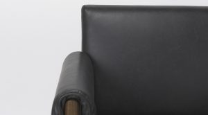 Ashton Accent Chair Black Faux Leather