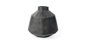 Anders Metal Vase, Large Grey (2)