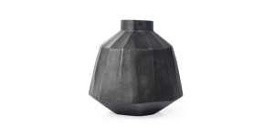 Anders Metal Vase, Large Grey