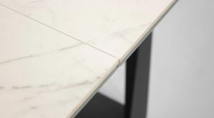 Bridge Dining Table Carrara White