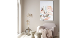 Blush Blossom I, Hand Painted Giclee (1)