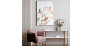 Blush Blossom I, Hand Painted Giclee (2)