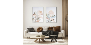 Blush Blossom I, Hand Painted Giclee (6)