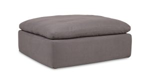 Clay Ottoman- Light Grey