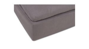 Clay Ottoman- Light Grey