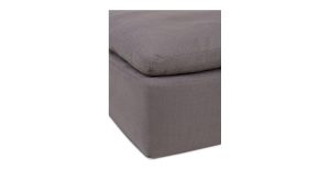 Clay Ottoman- Light Grey