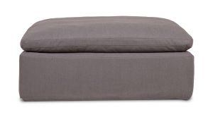 Clay Ottoman- Light Grey