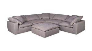 Clay Ottoman- Light Grey