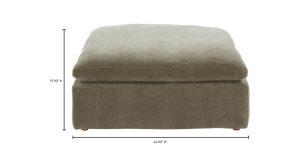 Clay Ottoman Performance Fabric- Desert Sage