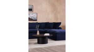 Clay Ottoman Performance Fabric- Sky