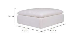 Clay Ottoman- White