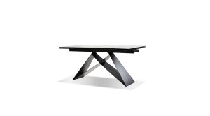 The W Double Extension Dining Table White