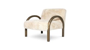 Eros Chair - Shaggy Sand (1)