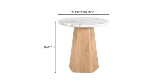 Evelyn Accent Table- White (1)