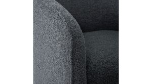 Evita Swivel Chair - Slate Boucle (3)