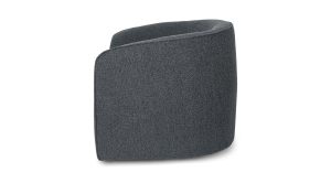 Evita Swivel Chair - Slate Boucle (7)