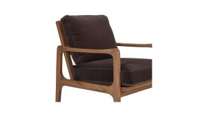 Fearne Accent Chair- Dark Brown