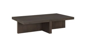 Folke Rectangular Coffee Table- Dark Brown