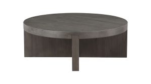 Folke Round Coffee Table- Dark Brown