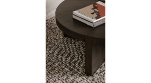 Folke Round Coffee Table- Dark Brown