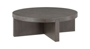 Folke Round Coffee Table- Dark Brown