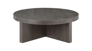 Folke Round Coffee Table- Dark Brown