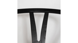 Frida Counter Stool – Black with Natural Seat