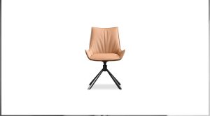 Sofia Swivel Dining Chair Beige