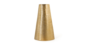 Gemma Metal Table Vase, Large Gold (2)