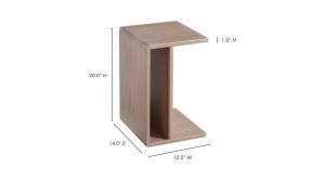 Hiroki Accent Table- White Oak (1)