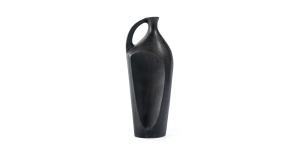 Killian Metal Vase, Small Grey