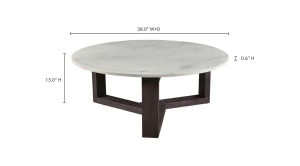 Jinxx Coffee Table-Grey Marble