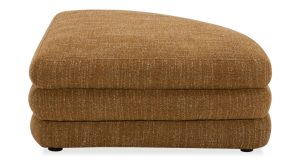 Lowtide Curved Ottoman- Amber