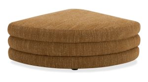 Lowtide Curved Ottoman- Amber