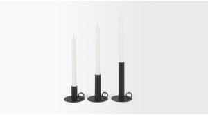 Noir Candle Holder S/4