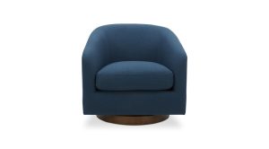 Oscy Swivel Chair- Dark Atlantic