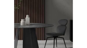 Palazzo Round Dining Table Black