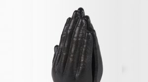 Praying Hands Bookends Bronze