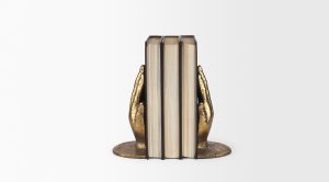 Praying Hands Bookends Gold