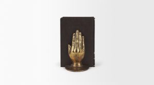 Praying Hands Bookends Gold