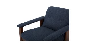 Parker Lounge Chair- Dark Blue