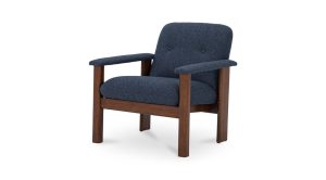 Parker Lounge Chair- Dark Blue