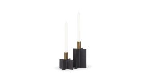 Pia Candle Holders Black