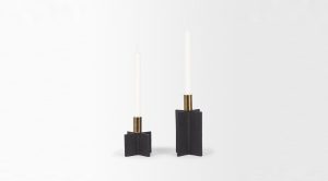 Pia Candle Holders Black