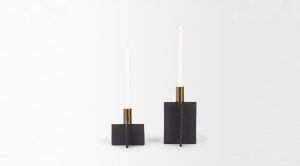 Pia Candle Holders Black