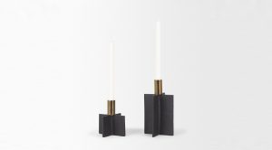 Pia Candle Holders Black