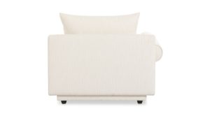 Rosello Left Arm Facing Chair- White (3)